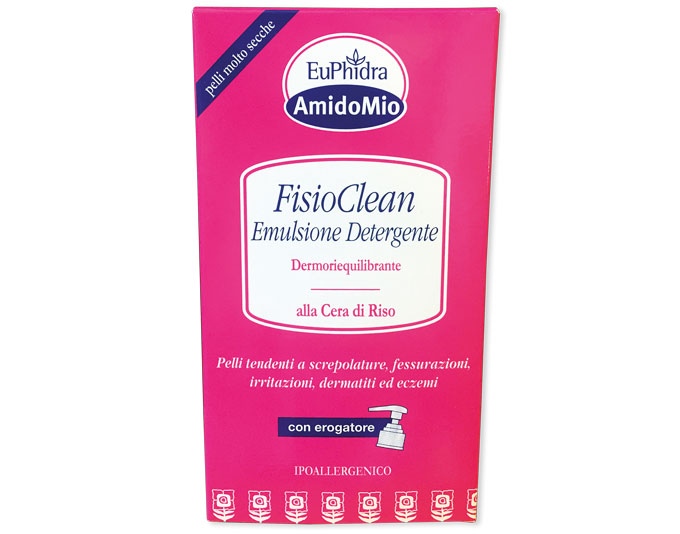 Fisioclean emulsione detergente. Flacone con erogatore da 200 ml