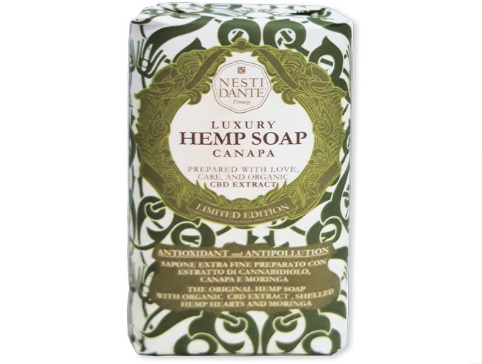 luxury hemp soap, sapone alla canapa