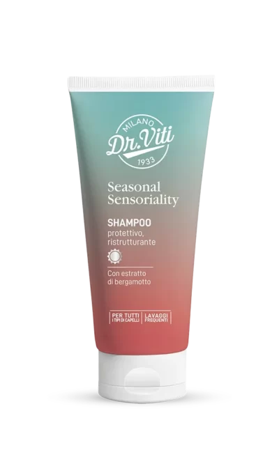shampoo delicato e profumato con estratto di bergamotto della linea Seasonal Sensoriality di Marco Viti